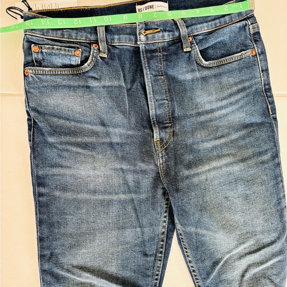Re/Done high rise ankle crop jeans - Picture 7 of 10